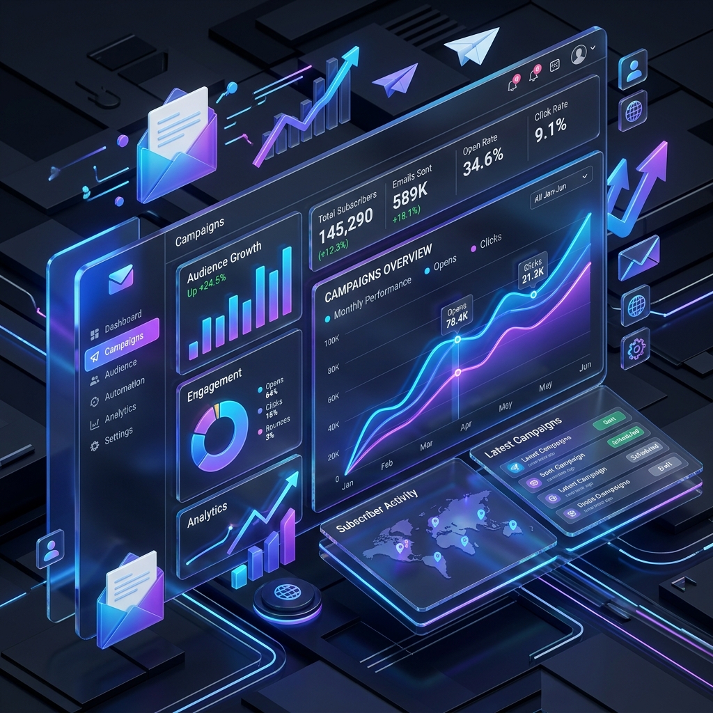 MailBaru Dashboard Illustration